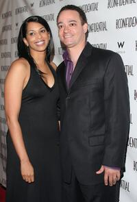 Christopher "Kid" Reid and Kimberly at the LA Confidential pre-Oscar bash.