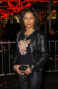 Salli Richardson at the premiere of "Biker Boyz."