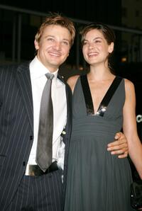 Jeremy Renner and Michelle Monaghan at the premiere of "North Country."