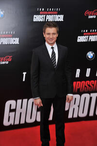 Jeremy Renner at the New York premiere of "Mission: Impossible - Ghost Protocol."