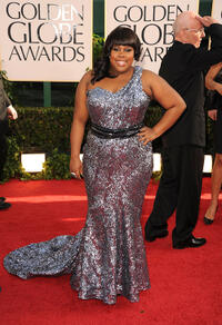 Amber Riley at the 68th annual Golden Globe awards in California.