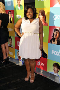 Amber Riley at the "Glee" Academy event in California.