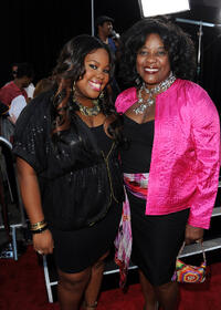Amber Riley and Loretta Devine at the California premiere of "Glee The 3D Concert Movie."