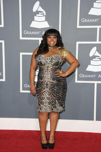 Amber Riley at the 53rd Annual GRAMMY Awards in California.