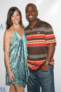 Rileah Vanderbilt and Deon Richmond at the party of the Las Vegas opening night of "Under the Stars."