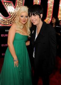 Christina Aguilera and Diane Warren at the California premiere of "Burlesque."