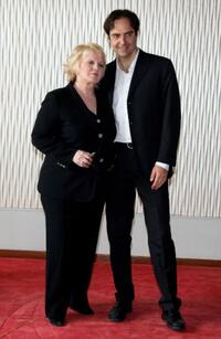 Katia Ricciarelli and Neri Marcore at the photocall of "Gli Amici Del Bar Margherita."