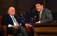 Don Rickles and Craig Ferguson at the "Late Late Show" at CBS Television City.
