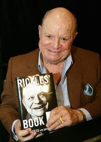Don Rickles poses before signing copies of his new book ''Rickle's Book''.