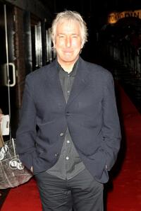 Alan Rickman at the premiere of "Rachel Getting Married" during the BFI 52nd London Film Festival.