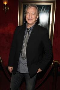 Alan Rickman at the New York premiere of "Harry Potter and the Half Blood Prince."