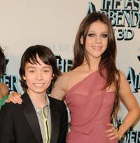Noah Ringer and Nicola Peltz at the New York premiere of "The Last Airbender."