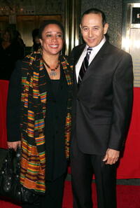Paul Reubens and Epatha Merkerson at the Broadway opening of "The Color Purple."