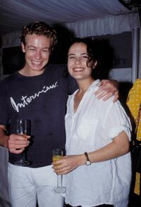 Simon Baker and Rebecca Rigg at the Counter Aid.