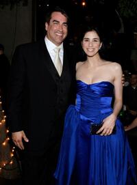 Rob Riggle and Sarah Silverman at the Comedy Central Emmy After Party.