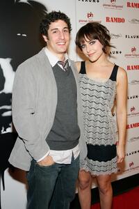 Jason Biggs and Jenny Mollen at the Las Vegas premiere of "Rambo".