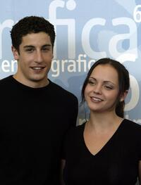 Jason Biggs and Christina Ricci at the 60th international Venice Film Festival.