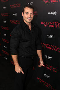 Shawn Roberts at the California premiere of "Resident Evil: Retribution."