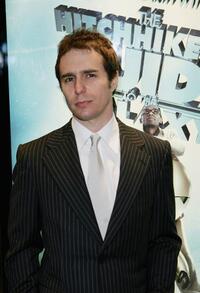 Sam Rockwell at the World Premiere of "Hitchhiker's Guide To The Galaxy".
