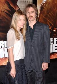 Sam Rockwell and Piper Perabo attend the premiere of "Live Free Or Die Hard" at Radio City Music Hall.