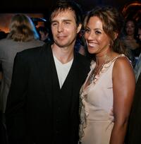 Sam Rockwell and Elizabeth Rodriguez at the after party for the premiere of "Miami Vice".