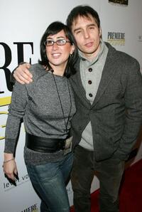 Sam Rockwell and Christine Petrillo at the "Snow Angels" party during the 2007 Sundance Film Festival.