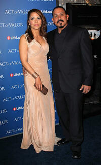Yadi Valerio and Emilio Rivera California Rivera at the premiere of "Act Of Valor."