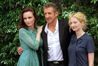 Francesca Neri, Ezio Greggio and Alba Rohrwacher at the photocall to promote "Il Papa Di Giovanna."
