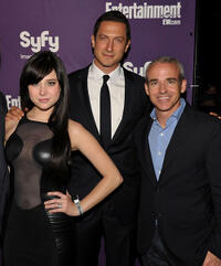 Alessandra Torresani, Sasha Roiz and Managing Editor of Entertainment Weekly Jess Cagleat the EW and SyFy party during Comic-Con 2010.