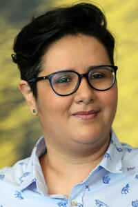 Juliana Rojas at "As boas maneiras" photocall during the 70th Locarno Film Festival.