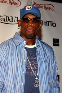 Dennis Rodman at the Von Dutch Originals head designer Christian Audigier's birthday celebration.