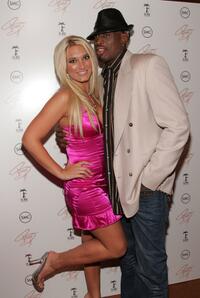 Brooke Hogan and Dennis Rodman at the release party of Brooke's new album "Undiscovered."
