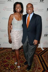 Deborah Roberts and Al Roker at the Hollywood Meets Motown benefit.