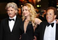 Fabrizio Bentivoglio, Laura Chiatti and Giacomo Rizzo at the premiere of "L'Amico Di Famiglia" during the 59th International Cannes Film Festival.