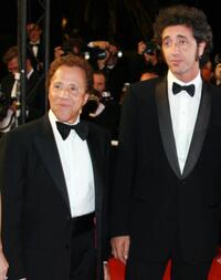 Giacomo Rizzo and director Paolo Sorrentino at the premiere of "L'Amico Di Famiglia" during the 59th International Cannes Film Festival.
