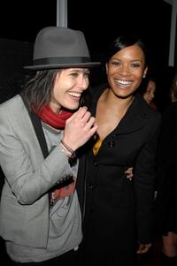 Katherine Moenning and Rose Rollins at the season 5 premiere party of "The L Word."