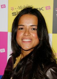 Michelle Rodriguez at the T-Mobile Sidekick iD launch party.