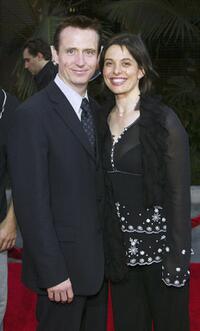 Linus Roache and Guest at the premiere of "The Chronicles of Riddick."