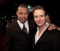 Linus Roache and Terrence Howard at the premiere of "Hart's War."
