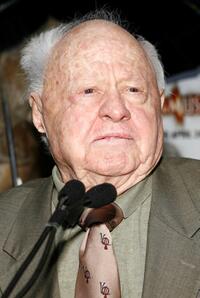 Mickey Rooney at the "Night at the Museums". T-Rex Trek send-off.
