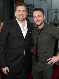 Daniel Roebuck and Chris Hardwick at the premiere of "Halloween II."