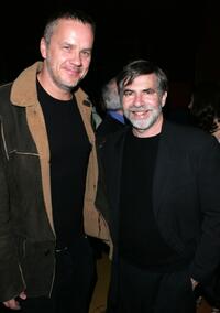 Tim Robbins and Dan Klores at the New York after party of "Ring Of Fire:The Emile Griffith Story".