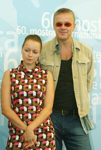 Tim Robbins and Samantha Morton at the 60th Venice Film Festival.