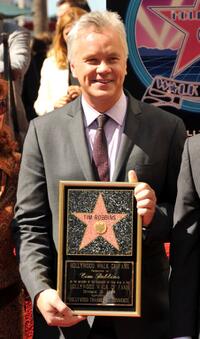Tim Robbins at the Hollywood Walk of Fame.