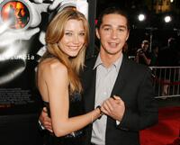 Sarah Roemer and Shia LaBeouf at the premiere of "Disturbia."