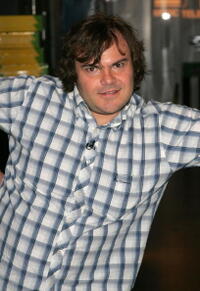 Jack Black on MTV's Total Request Live in New York City.
