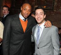 Dorian Missick and Adam Rose at the after party of the premiere of "The Bounty Hunter."