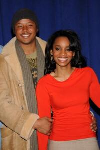 Terrence Howard and Anika Noni Rose at the cast of Broadway's "Cat On A Hot Tin Roof" press meet.