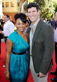 Anika Noni Rose and Rich Ross at the California premiere of "The Princess and the Frog."