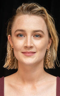 Saoairse Ronan at the "Little Women" press conference in Beverly Hills, California.
